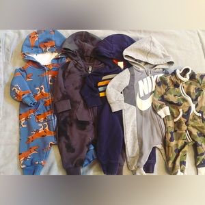 3 month size zip up outfits for boys